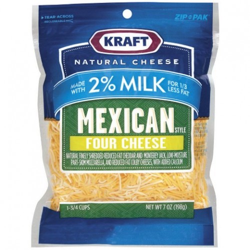 KRAFT MEXICAN FOUR CHEESE 2% MILK 8oz | LOSHUSAN SUPERMARKET