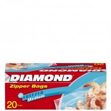 DIAMOND FREEZER BAGS MEDIUM 20s
