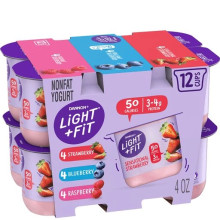 DANNON LIGHT & FIT VARIETY PACK 12x4oz
