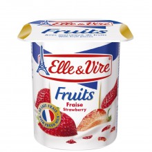 ELLE & VIRE FRUITS STRAWBERRY 125g
