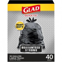 GLAD QT LARGE TRASH BAGS 40x30gal