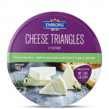 EMBORG CHEESE TRIANGLES 140g