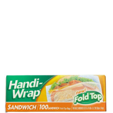 HANDI WRAP BAGS SANDWICH FOLD 100s
