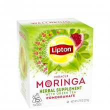 LIPTON TEA GREEN MORINGA POMEGRANATE 15s