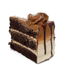 CAKE ROUND CHOCOLATE MOCHA SLICE 1ct