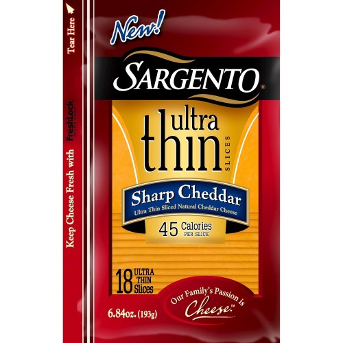 SARGENTO CHEDDAR SHARP ULTRA THIN SLICE 6.84 | LOSHUSAN SUPERMARKET