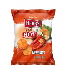HERRS POTATO CHIPS RED HOT 1oz