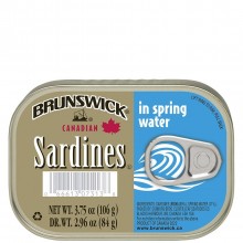 BRUNSWICK SARDINE SPRING WATER 106g