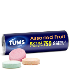 TUMS EXTRA STRENTH ASSORTED FRUIT 8s