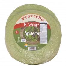 PROVECHO WRAPS SPINACH 12x10in