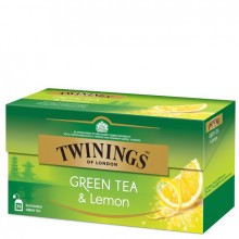 TWININGS TEA GREEN & LEMON 25s