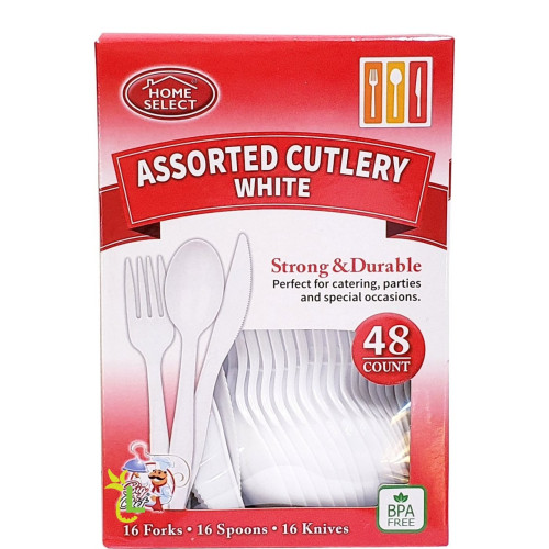 HOME SELECT ASSORTED CUTLERY 48s