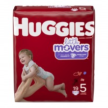 HUGGIES LITTLE MOVERS XXL #5 19s