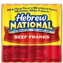 HEBREW NATIONAL FRANKS BEEF 12oz