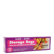 SMART CHOICE STORAGE BAGS QUART 12s