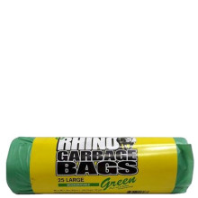 RHINO GREEN GARBAGE BAGS 30x36 25s