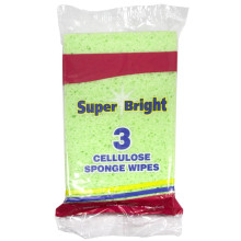 SUPER BRIGHT CELLULOSE SPONGE 3pk