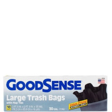 GOODSENSE LRG TRASH BAGS 30gal