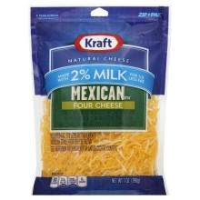 KRAFT MEXICAN FOUR CHEESE 2% MILK 8oz | LOSHUSAN SUPERMARKET