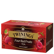 TWININGS TEA FOUR RED FRUITS 25s