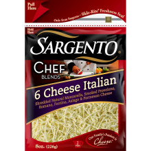 SARGENTO 6 CHEESE ITALIAN SHRED 8oz