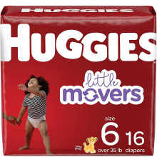 HUGGIES LITTLE MOVERS #6 16s