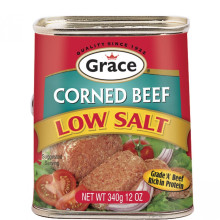GRACE CORNED BEEF LOW SALT 12oz