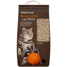 WAITROSE CAT LITTER WOOD CHIP 10L