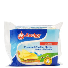 ANCHOR CHEDDAR CHEESE WHITE SLICES 200g