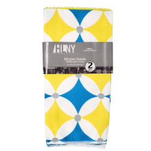 HOME LIVING KITCHEN TOWEL YELLOW 1ct