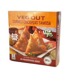 VEG OUT SAMOSAS CURRIED CHICKPEAS 400g