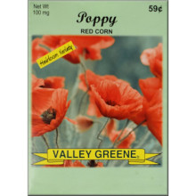 VALLEY GREENE SEEDS POPPY RED CORN 100mg