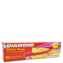DIAMOND SLIDER BAGS GALLON 10s