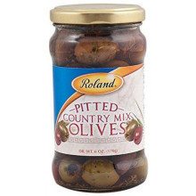 ROLAND OLIVES PITTED MIX 6oz