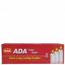 ADA HOUSEHOLD CANDLES 8ct