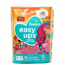 PAMPERS EASY UPS GIRLS 4T-5T 18s