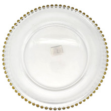 DECORE CHARGER PLATE GOLD RIM 1ct