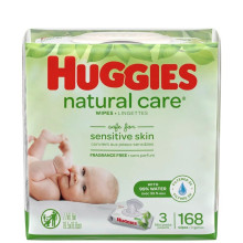 HUGGIES WIPES NAT CARE FF REF 168s