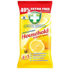 GREEN SHIELD WIPES HOUSEHOLD SURFACE 70s
