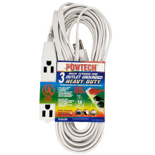 POWTECH EXT CORD HEAVY DTY 3 OUTLET 25ft