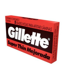 GILLETTE SUPER THIN BLADES 5s