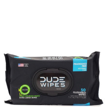 DUDE WIPES FRAGRANCE FREE XL 50s