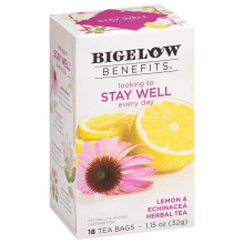 BIGELOW TEA BENEFITS STAY WELL 18s