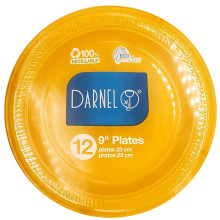 DARNEL PLATES YELLOW 12x9in
