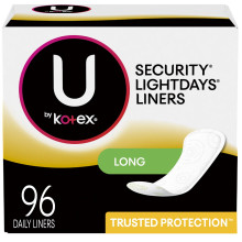 KOTEX SECURITY LIGHT DAYS P/LINERS 96s