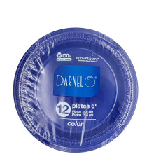 DARNEL PLATES BLUE 12x6in