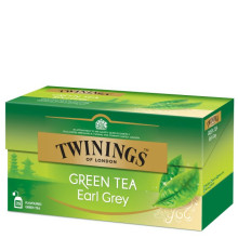 TWININGS TEA EARL GREY GREEN 25s