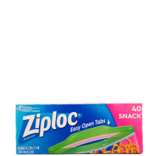 ZIPLOC SNACK BAGS 40s