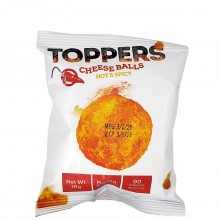 TOPPERS CHEESE BALLS HOT & SPICY 16g