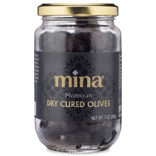 MINA OLIVES BLACK DRY CURED 7oz